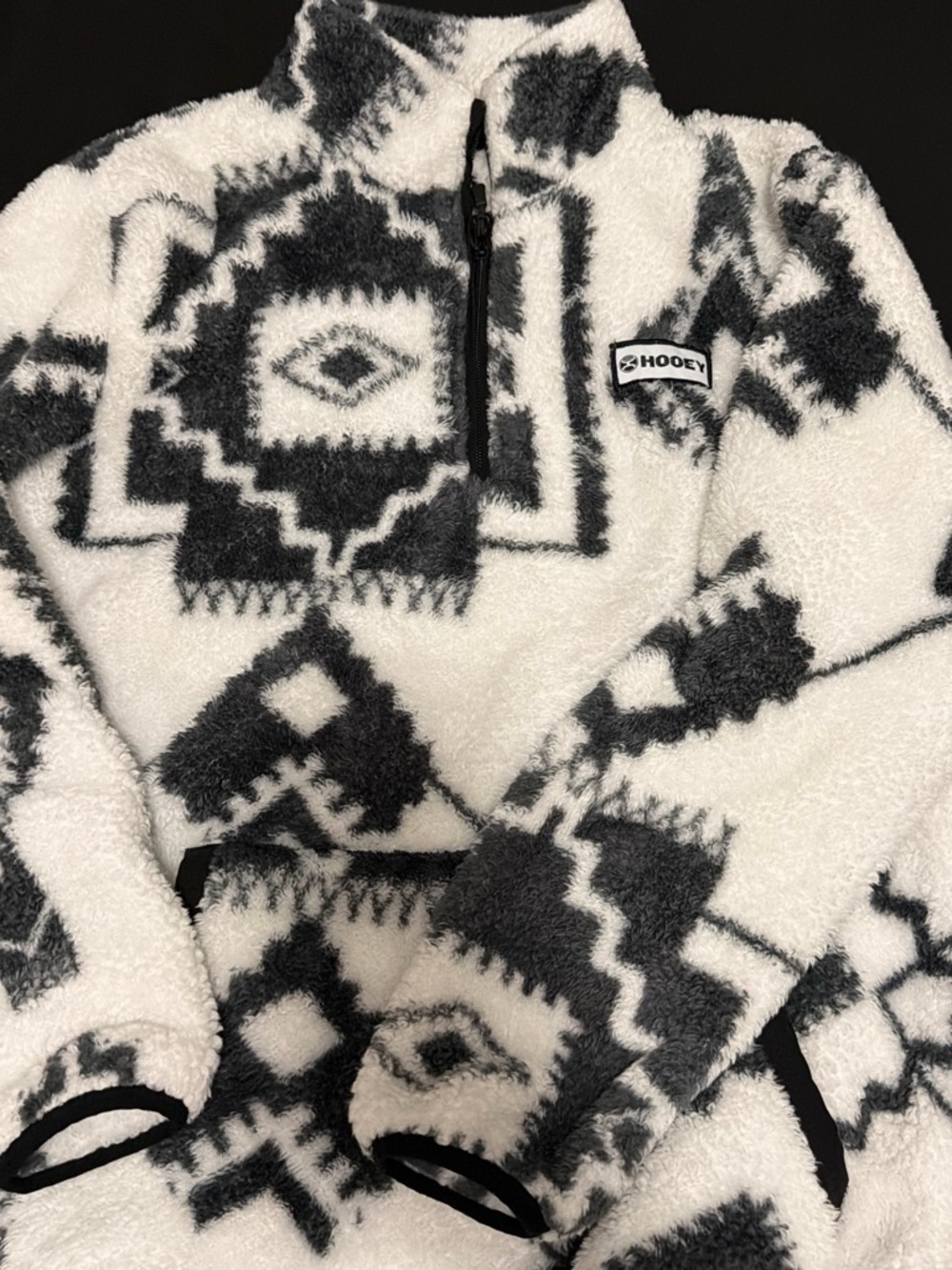 Hooey Black & White Quarter-Zip